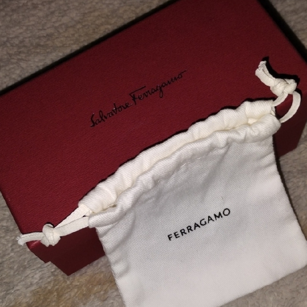 Salvatore Ferragamo-2PC Logo Box & Dust Bag- Pouch